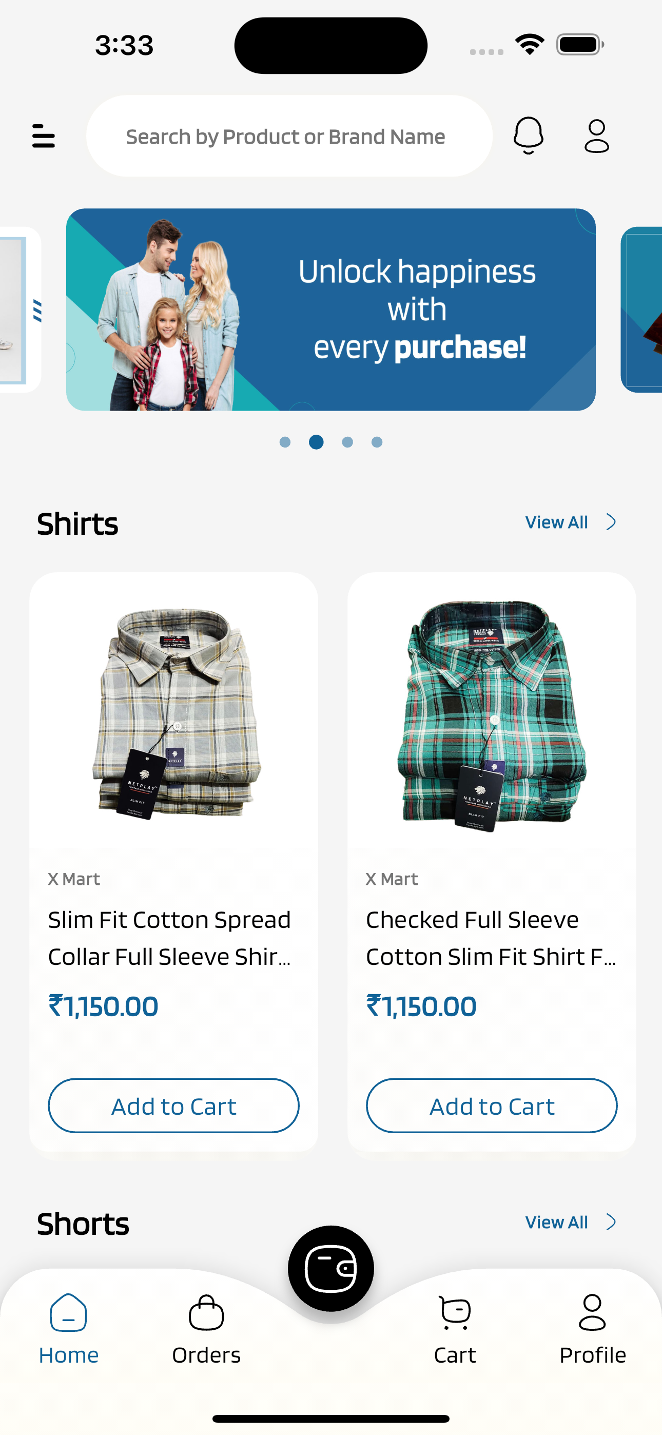X Mart:Mens Fashion Shopping screenshot 3