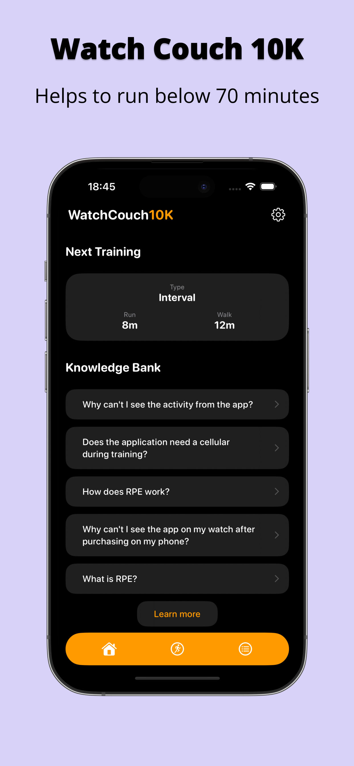 WatchCouch10K Runner
