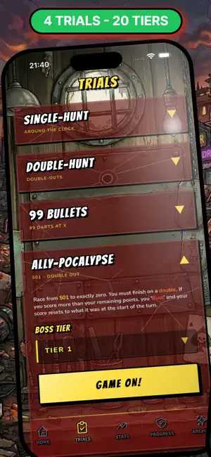 Tungsten Trials: Darts RPG screenshot 4