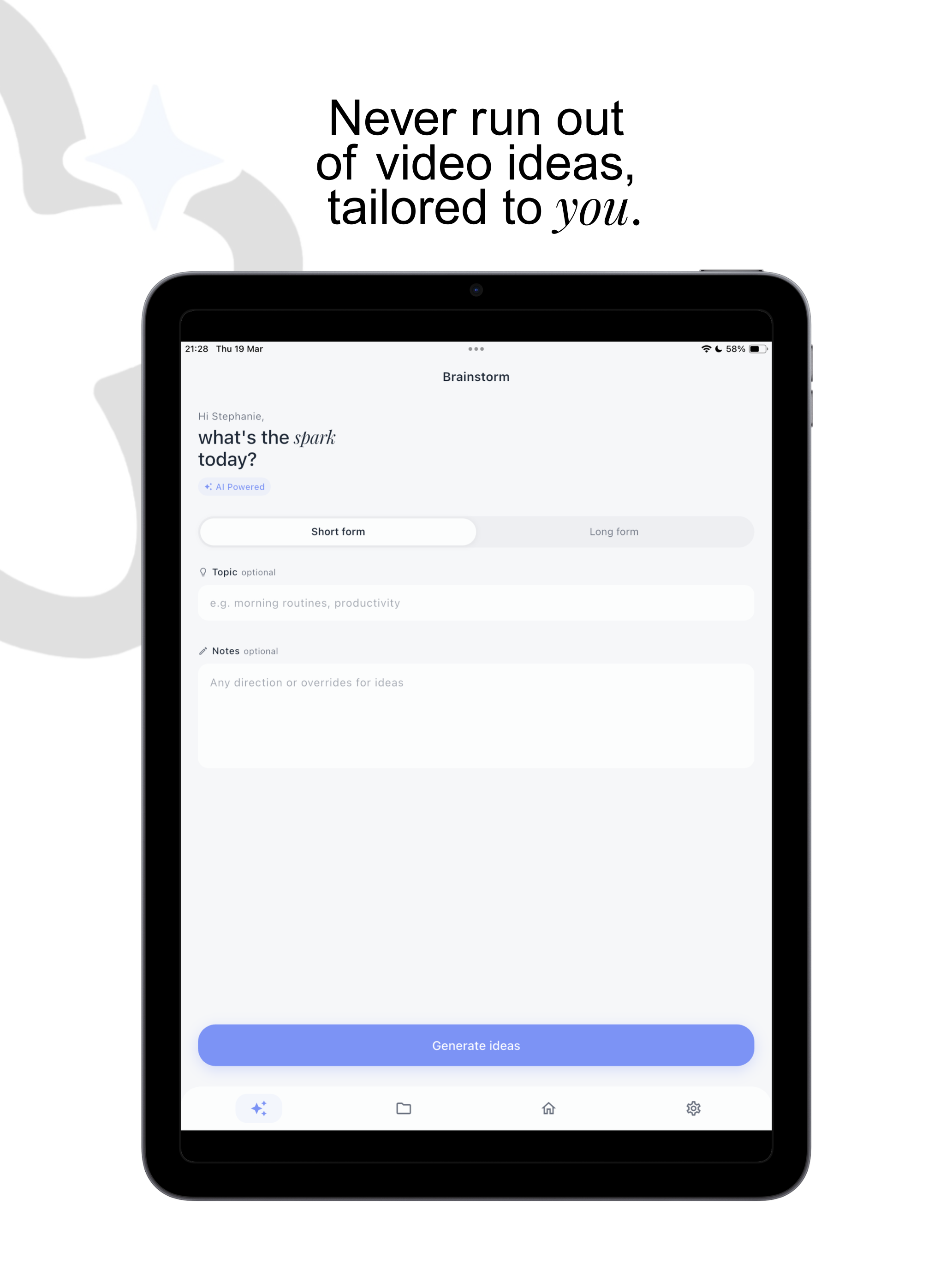 Bloomo: AI Ideas & Drafts screenshot 8