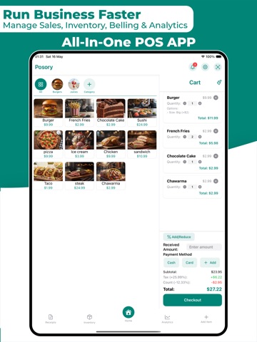 POS - Point of Sale App Posory ipad screenshot 2
