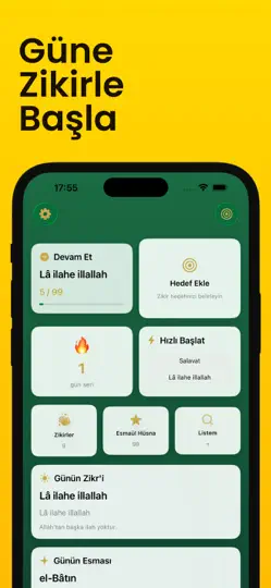 Zikirdar - Zikirmatik Tesbih iPhone Ekran Görüntüsü 1
