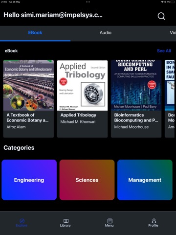 Wiley eBooks Reader iPad screenshot