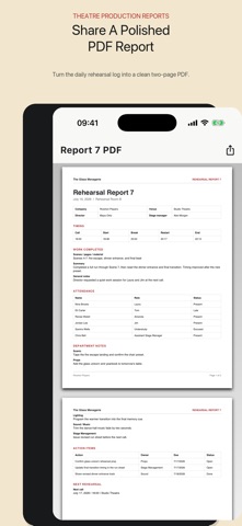Stage Manager Report Screenshot 6 of 6
