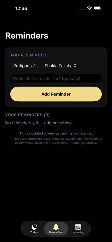 TithiWatch screenshot 2 of 3
