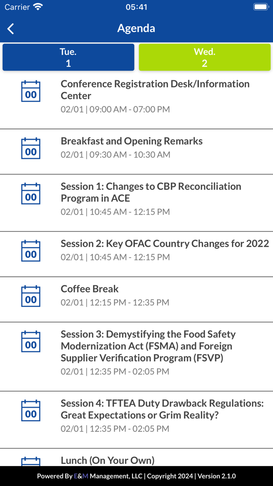 #3. E&M Event (iOS) By: E&M Management, LLC