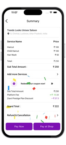 ZIAVII- Salon Appointment App screenshot