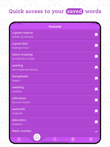 Swahili | Swahili Dictionary iPad screenshot
