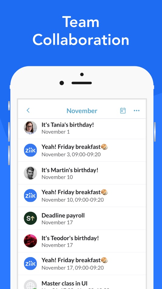 #4. Ziik - The Social Intranet (iOS) 由: Chainintra