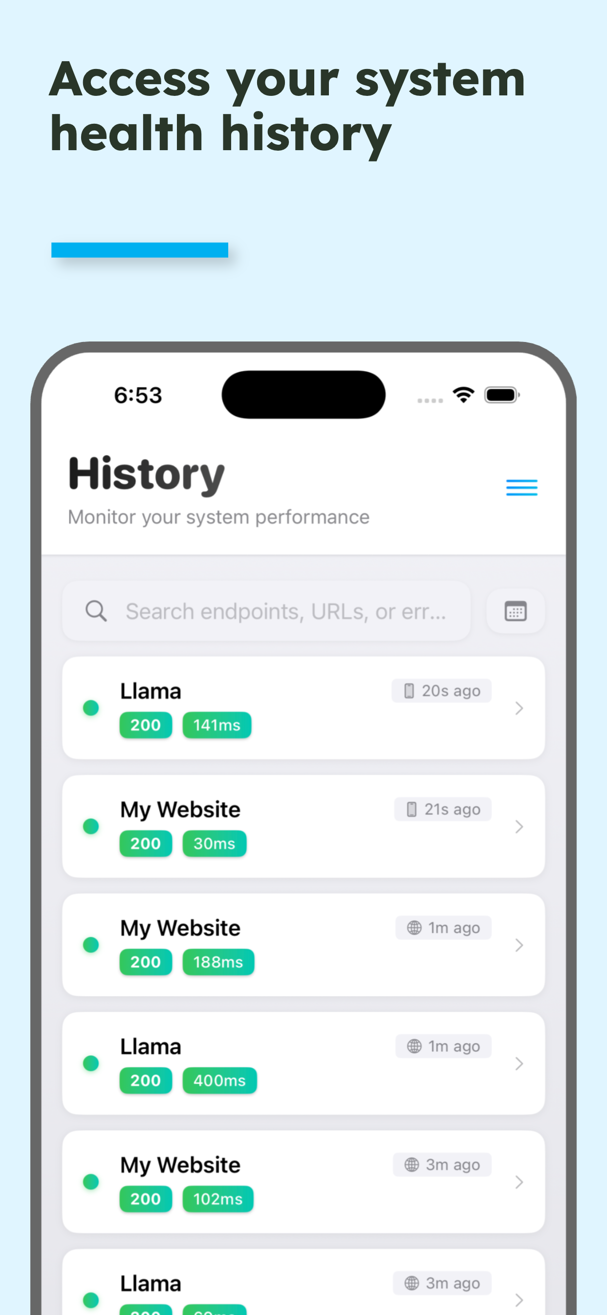 API Monitor - Realtime Alerts