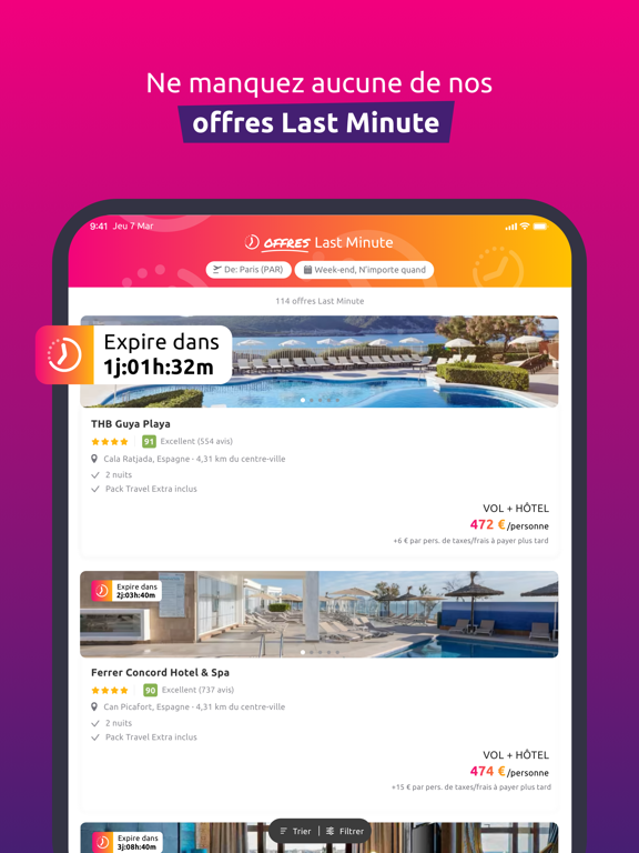 Screenshot #6 pour lastminute.com - Voyage et vol