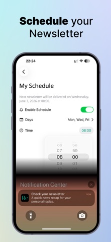 Recaply AI: Your News Agent iPhone screenshot