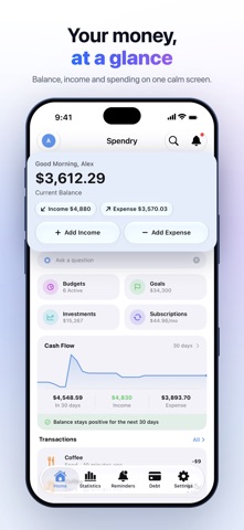 Spendry: Budget & Debt Manager screenshot 1