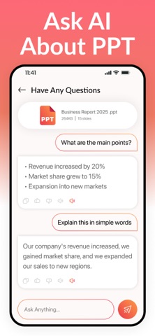 Slide Summarizer - PPT Summary iPhone screenshot