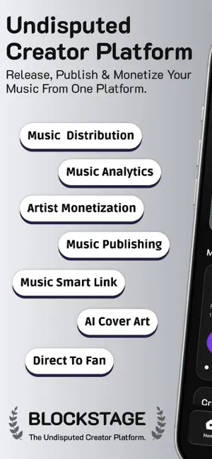BlockStage: Music Distribution screenshot 1