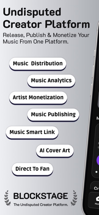 BlockStage: Music Distribution Screenshot 1 of 9