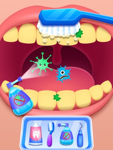 歯医者 ドクター 子供 ゲーム - 歯磨きゲーム 共 動物のおすすめ画像3