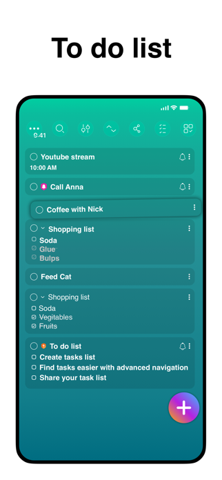 To do: Shopping list Screenshot 2 of 4