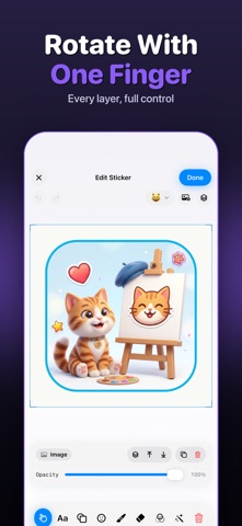 StickFun: AI Sticker Maker iPhone screenshot