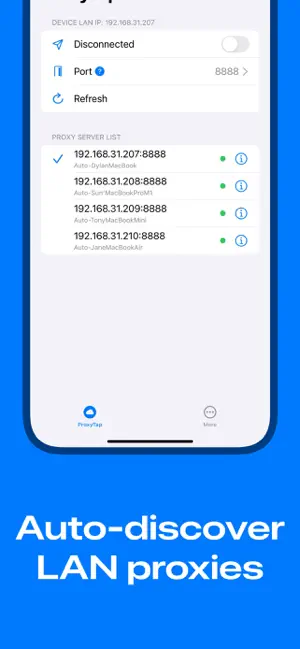 ProxyTap iPhone screenshot 2