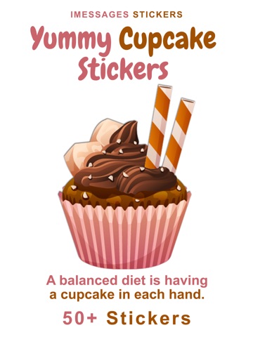 Yummy Cupcake Stickers iPad screenshot