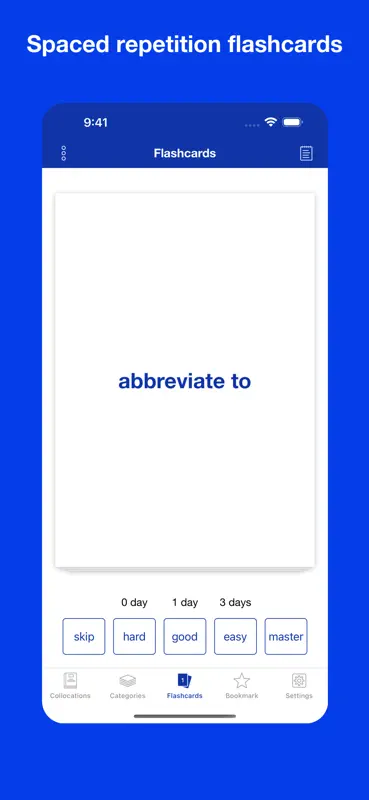 English Collocation Flashcards screenshot 2 of 10