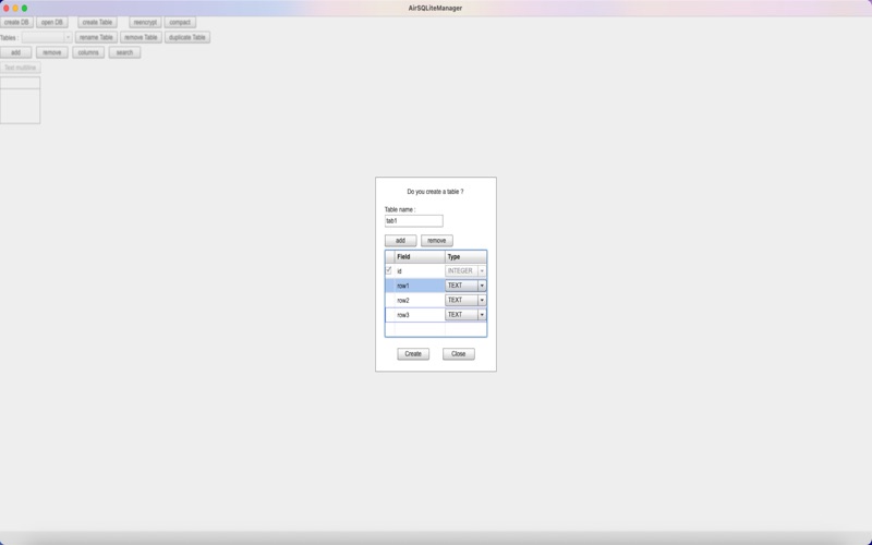 Air SQLite Manager screenshot
