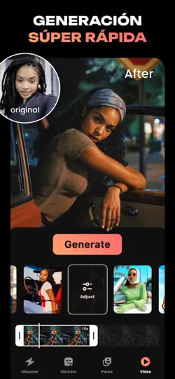 Captura de pantalla de Hula - Generador De Videos AI en iPhone 3