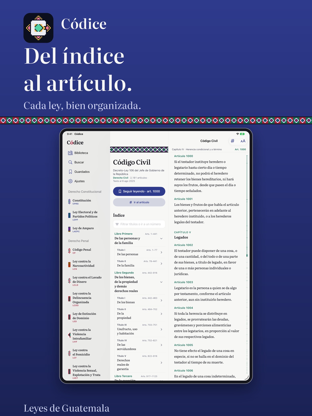 Screenshot 11 of Códice — Leyes de Guatemala