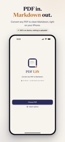 PDF Lift: PDF to Markdown screenshot