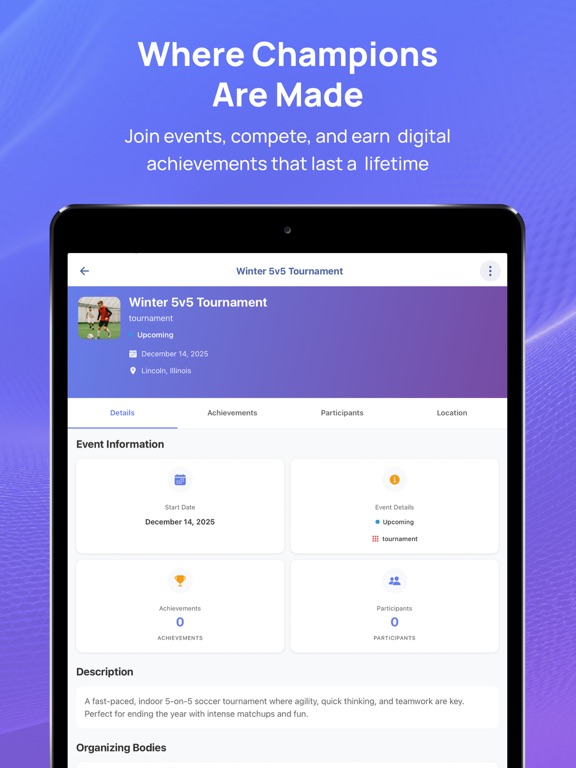 Tropheo iPad screenshot 10 - Sports app