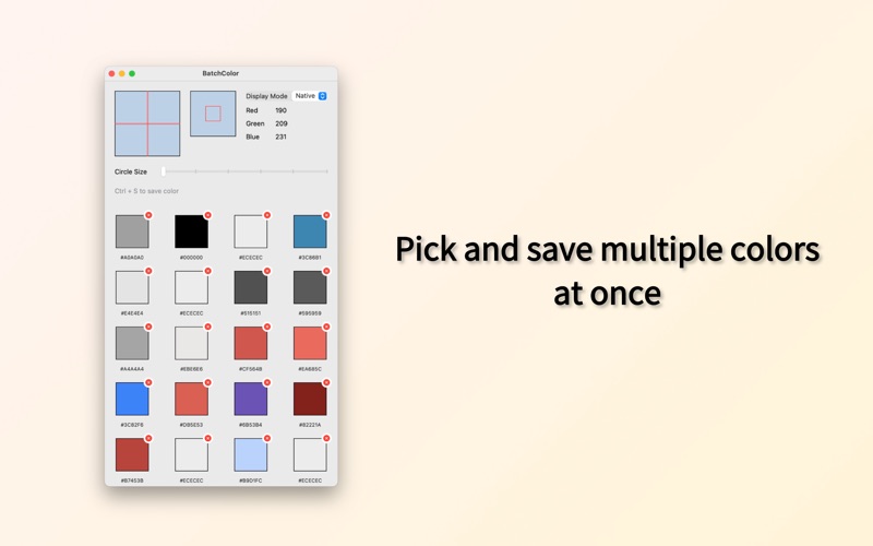 BatchColorPicker app screenshot