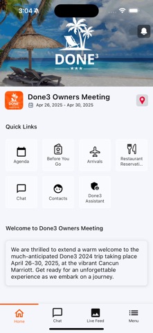 Done3 Owners Meeting iPhone screenshot