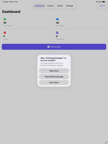 QuickInvoice Billing Pro iPad screenshot
