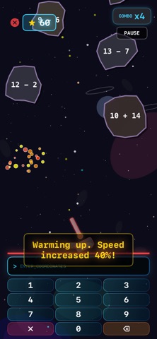 Math Asteroid - Mental Math screenshot