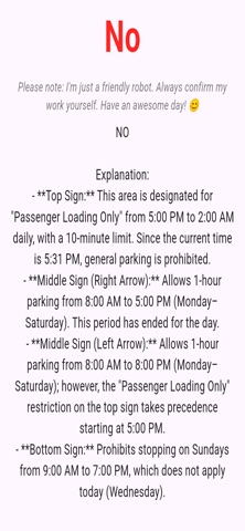 ParkLens: Parking Sign Decoder screenshot