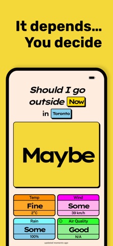 Should I Go Outside? - Weather screenshot