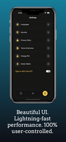 GoldBit wallet iPhone screenshot