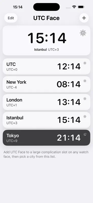 UTC Face: World Clock screenshot 4 of 5