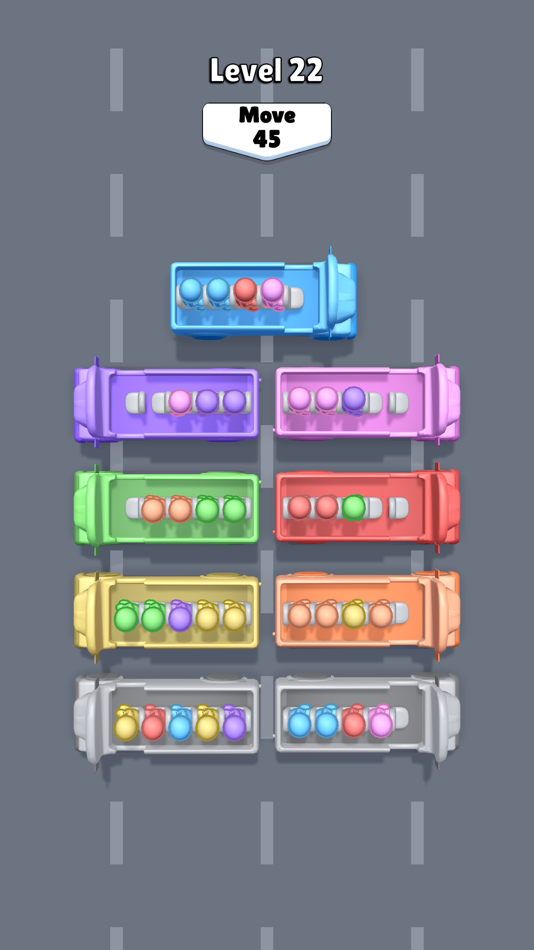 #6. Bus Color Sort (iOS) 来自: ZiNKY OYUN YAZILIM ANONiM SiRKETi