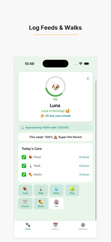 Pet Care Tracker - Daily Log screenshot
