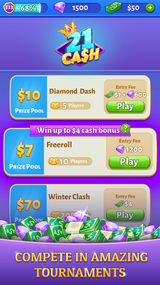 #7. 21 Cash (iOS) By: Papaya Gaming