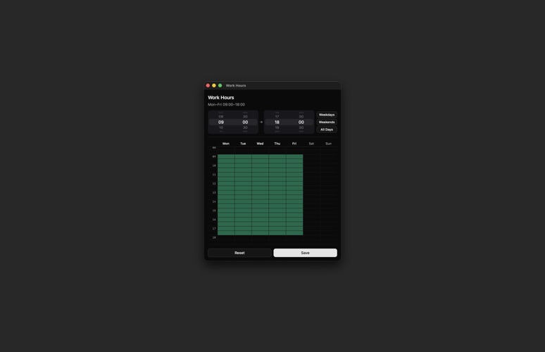 Woki - 工作电量计算器 screenshot