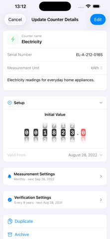 Utility Meter Log – Tracker Screenshot 2 of 8