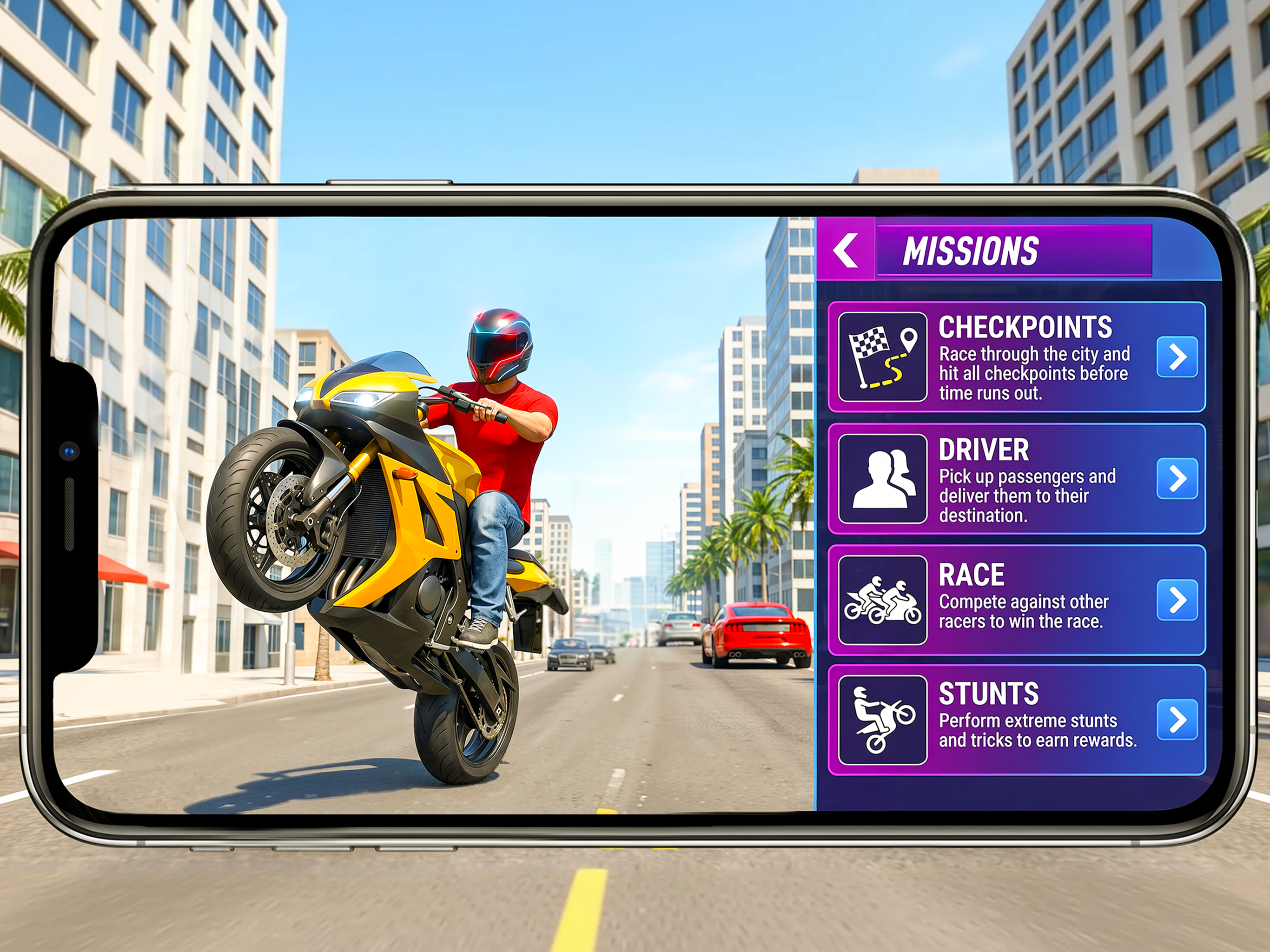 Street Bike Game: Moto Wheelie screenshot 16