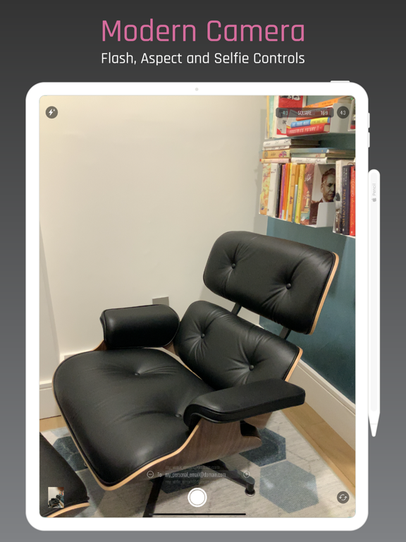 Mail Cam iPad screenshot 4 - Photo & Video app