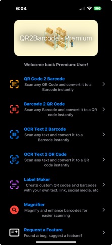 QR2Barcode Converter screenshot