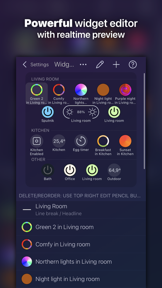 #8. iConnectHue for Philips Hue (iOS) Podle: Stefan Gohler