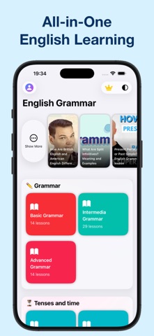 Learn English - Grammar, Vocab iPhone screenshot