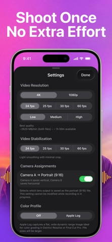Rec Me Duo - Two Lenses iPhone screenshot
